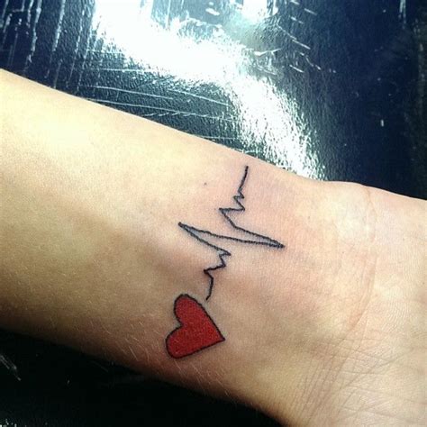 25 Heartbeat Tattoo Ideas For Caring People Heartbeat Tattoo Wrist