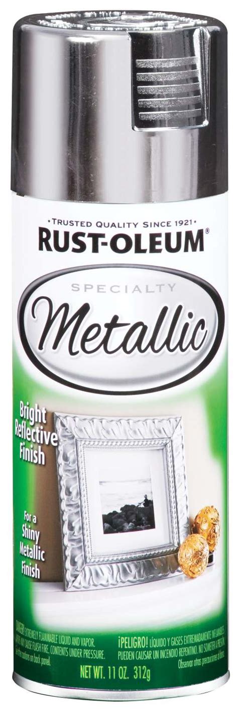 Rust Oleum 1915830 11 Ounce Metallic Silver Spray Paint At Sutherlands