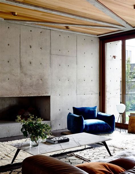 Concrete And Wood Interior The Design Files Find Inspiration Visit
