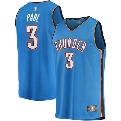 The suns know the jerseys are daring. Oklahoma City Thunder Chris Paul Fanatics Branded Blue ...