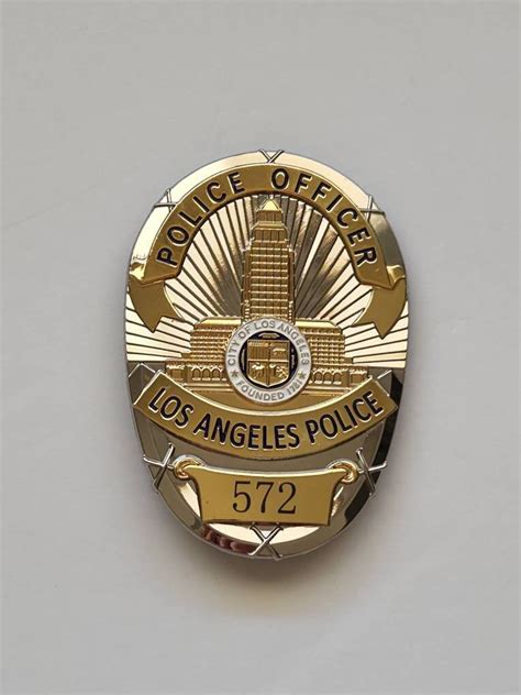 Lapd Police Badge Replica Badge For Cosplay Movie Prop Stage Prop And Collectors