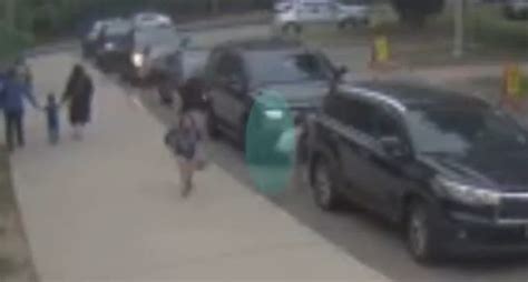 Caught On Camera West Ridge Elementary School Police Officer Mike Stallone Saves Girl From Path