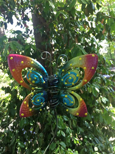 Metal Butterfly Garden Stakes,Garden Decor, Garden Stake, Metal garden Art, Garden Ornament ...