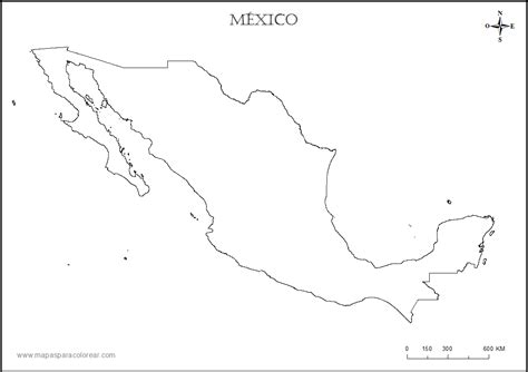 Mapas de México para colorear e imprimir Colorear imágenes