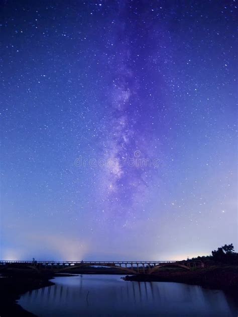 Star River With Bridge Background Stock Photo Image Of Atmosphere