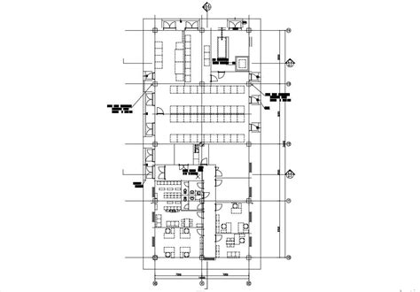 Office Layout Plan Auto Cad File Free Download Cadbull