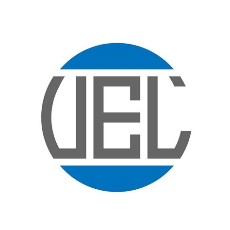 Uel Letter Logo Design On White Background Uel Creative Initials