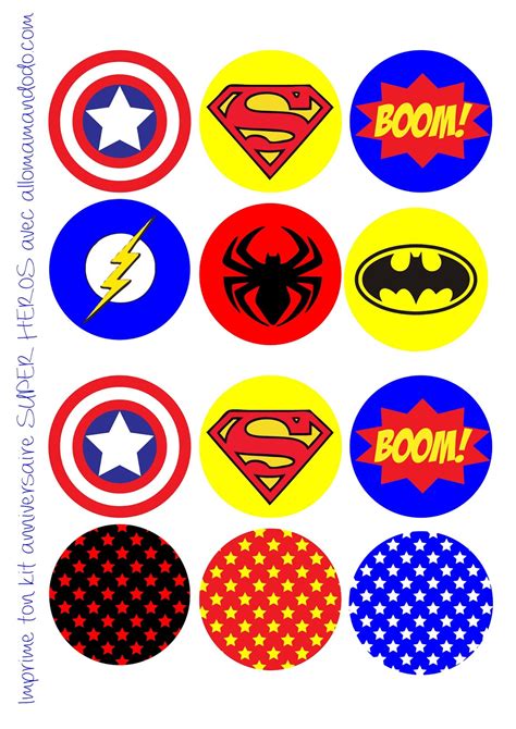 Superheroes Birthday Party Free Printable Wrappers And Toppers For