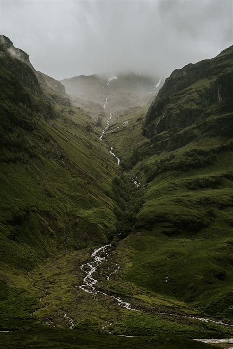 Green Mountain With River In The Middle · Free Stock Photo