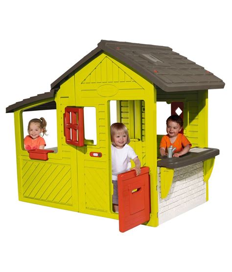 They will be able to invite their friends to share many good times! Smoby Green Neo Floralie Playhouse - Buy Smoby Green Neo ...