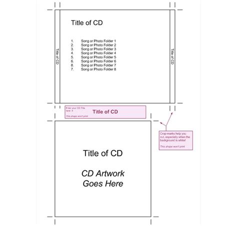Once you've added content, print the cover . Jewel Case Insert Template | CD Jewel Case Insert Template ...