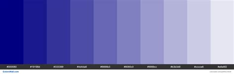 Tints Of Navy 000080 Hex Color Hex Colors Color Coding Tints