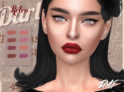 Imf Retro Blush N65 Created For The Sims 4 Emily Cc Finds