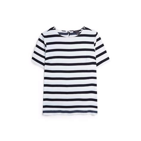 White And Black Stripe Horizontal T Shirt T Shirts Clothing