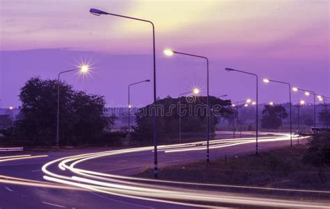 Street Lighting At Twilight Stock Image Image Of Dawn Dusk 168409695