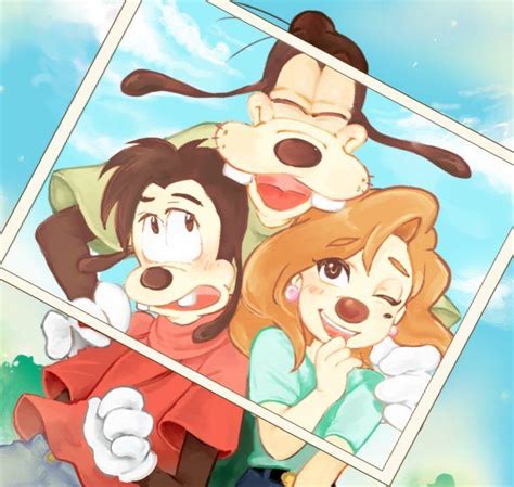 group picture by y max and roxanne goof troop a goofy movie goofy disney