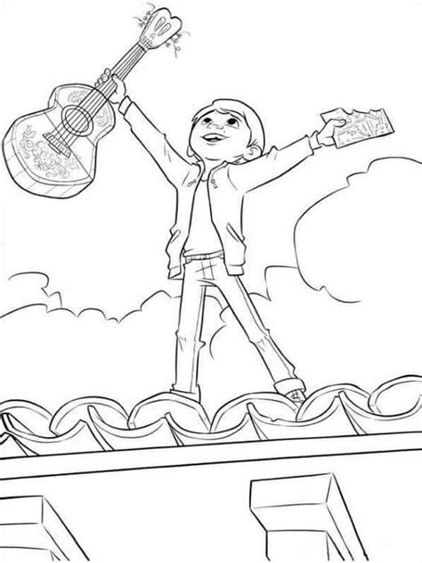 This coco coloring pages these coco coloring pages are inspired by the movie coco created by disney and pixar. Free printable Coco coloring pages for Kids