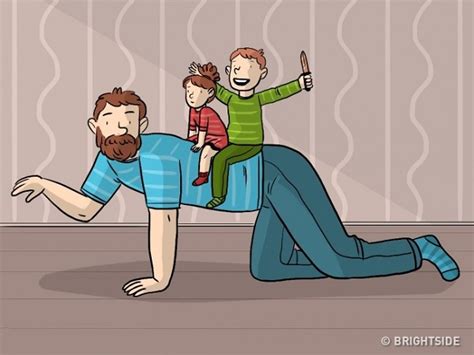 Ayah Kreatif 15 Ilustrasi Ketika Ayah Jaga Anak Sewaktu Kecil
