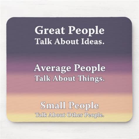Great People Talk About Ideas Mouse Pad Zazzle