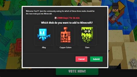 La Nueva Manera De Votar Por Mobs En Minecraft Youtube