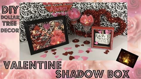 DIY DOLLAR TREE VALENTINE DECOR | SHADOW BOX - YouTube