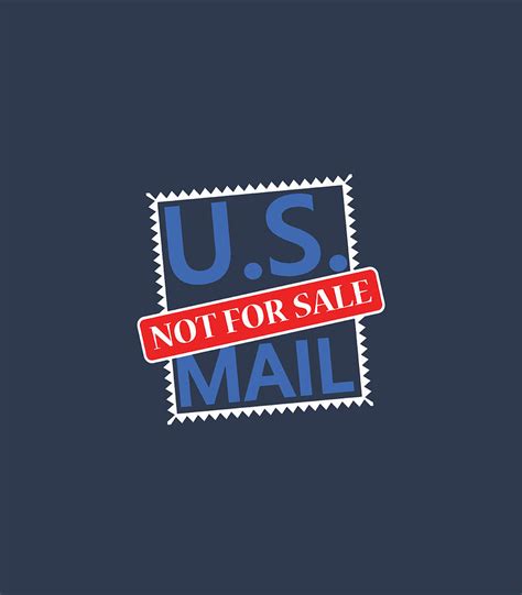 Us Mail Not For Sale Postal Stamp Save The Postoffice Usps Digital Art