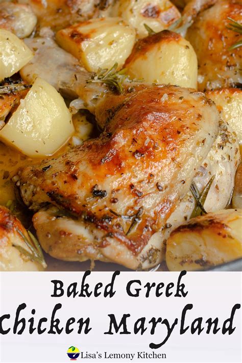 baked greek chicken maryland baked greek chicken chicken quarter recipes greek chicken and