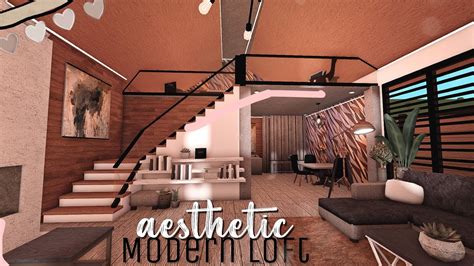 Bloxburg Aesthetic Modern Loft 38k Speedbuild ♡ Youtube