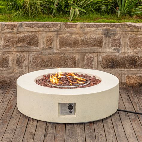 Buy Cosiest Outdoor Propane Fire Pit Coffee Table With Round Base Patio