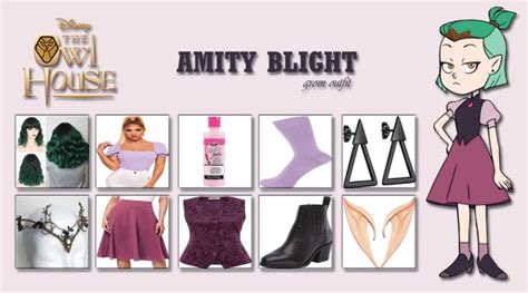 Amity Blights Grom Outfit From The Owl House Light Purple Shirt