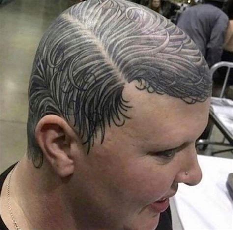 Pin By Peter Iliev On Worth Hair Tattoos Funny Tattoos Fails Head