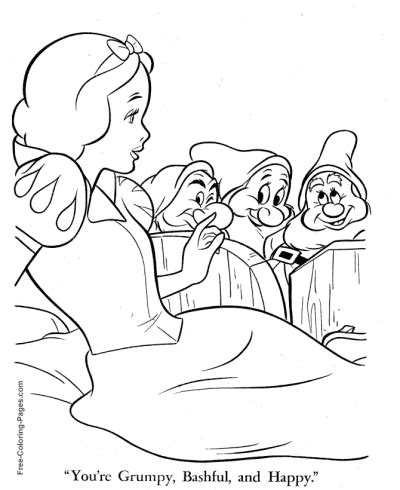 Snow White Witch Coloring Pages