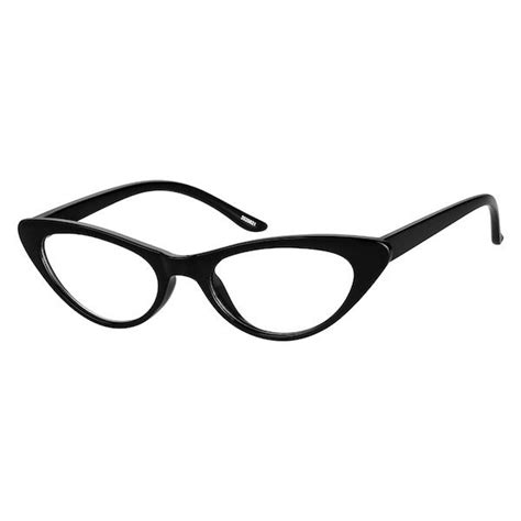 Zenni Womens Retro Cat Eye Prescription Eyeglasses Black Tr 2025621 In