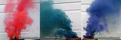 Place the pellets in a tinfoil pack and poke a few holes for smoke control. Coloured Smoke