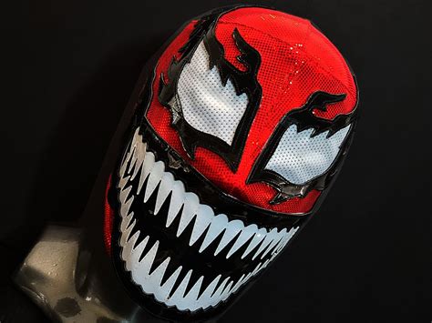 CARNAGE LYCRA Wrestling Mask Luchador Costume Wrestler Lucha Etsy