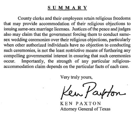 Texas Attorney General Says Officials May Be Able To Decline To Marry