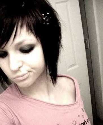 They're unique, creative and interesting. Scene Haircuts: Sexy Emo Girls Short Black