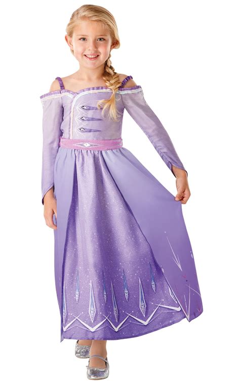 Elsa Prologue Girls Fancy Dress Frozen Disney Princess Kids Fairy Tale