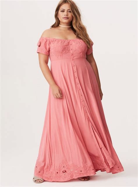 Plus Size Pink Maxi Dress Latest Trends