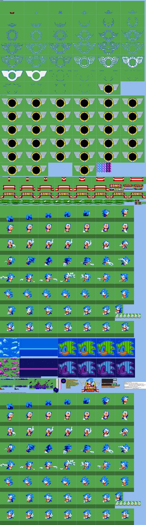 Sonic Mania Background Sprites Pin On The Stardust Speedway Zone Sega Sonic The Hedgehog