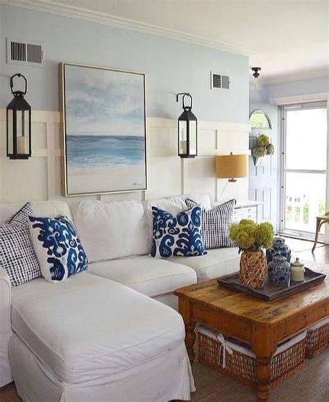 50 Stunning Coastal Living Room Decoration Ideas Homyhomee Coastal