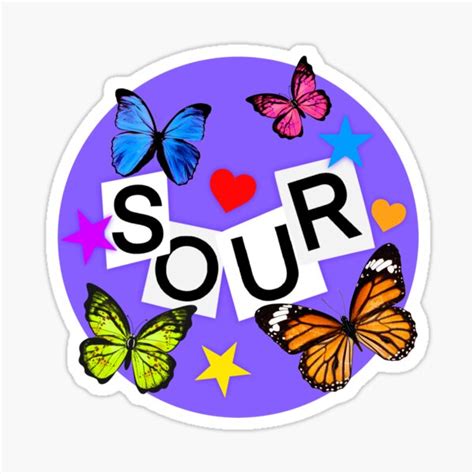 Sour Butterflies Sticker For Sale By Paoalvarezh Redbubble