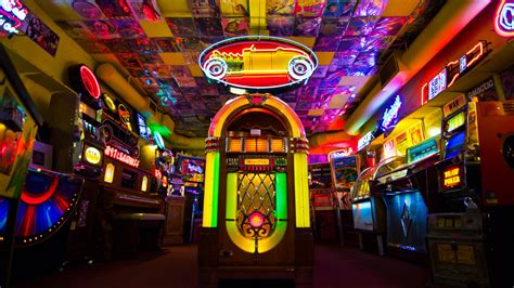 Wallpaper Jukebox Retro Games Arcade Colorful