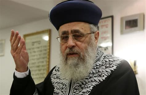 Chief Rabbi Calls On Pope Francis To Condemn Violence And Terrorism