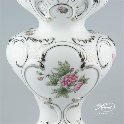 Fancy Vase Queen Victoria Platinum Herend Experts Herend Queen