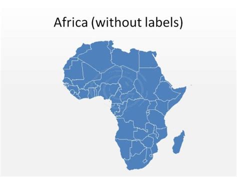 Free Editable Map Of Africa Ppt Africa Map With Countries Template