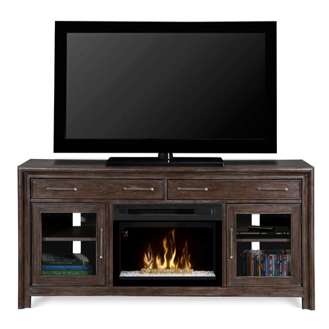 Supporting a television up to 43, this piece is ideal for smaller spaces. Dimplex Woolbrook TV Stand with Electric Fireplace ...