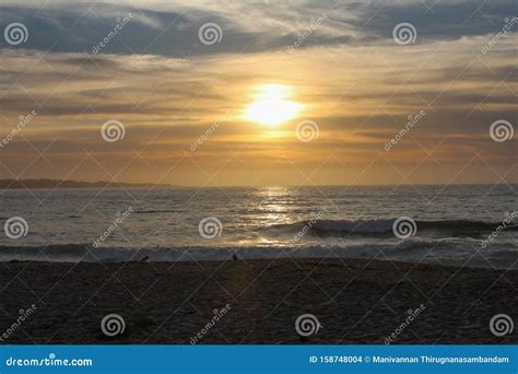 Beautiful View Of Sunset In Sand City In Monterey County California