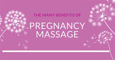 Benefits Of Pregnancy Massage Fit And Healthy Mums