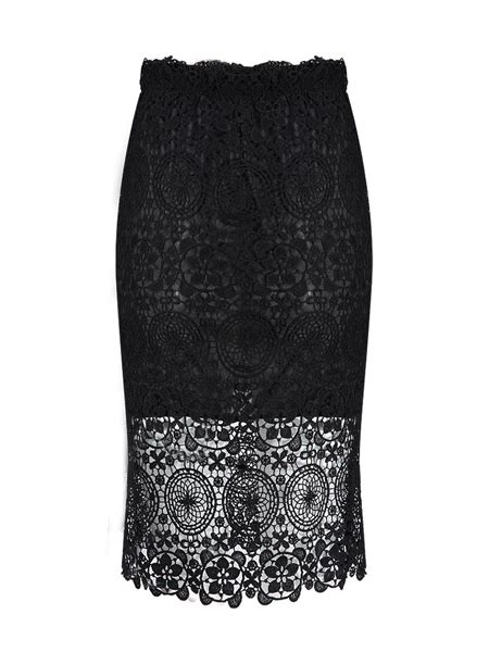 Woman Hollow Out Venice Lace Hip Package Pencil Skirt Us1250 Sold Out